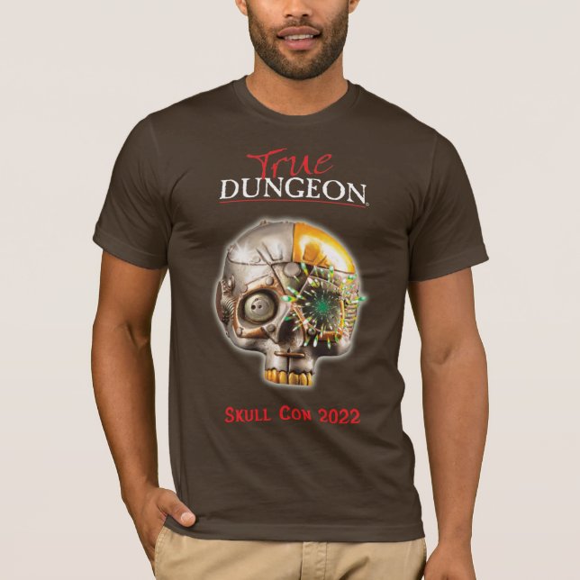 True Dungeon Skull Con T-Shirt (Vorderseite)