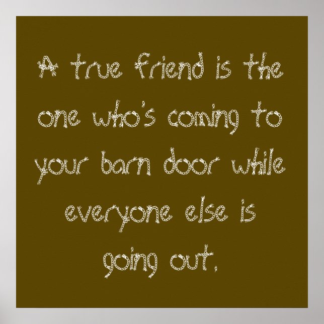 True Friend Poster (Vorne)