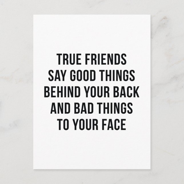 True Friends Postkarte (Vorderseite)