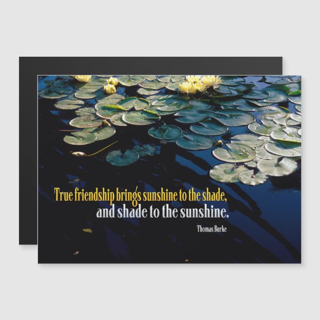 True Friendship Magnetic Card Magneteinladung (Vorne/Hinten)
