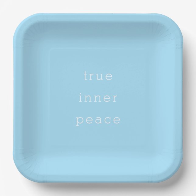 True Inner Peace  Pappteller (Vorderseite)