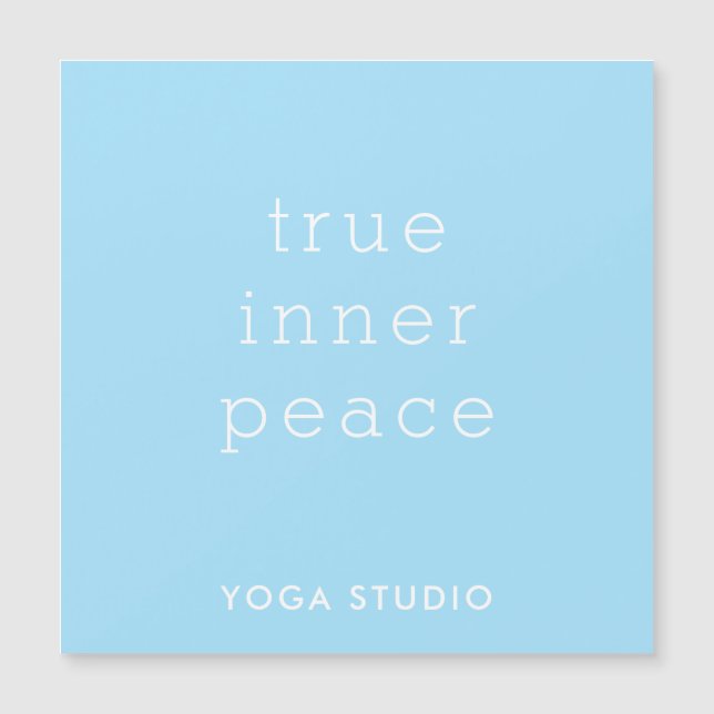 True Inner Peace Yoga Studio Magnetkarte (Vorderseite)