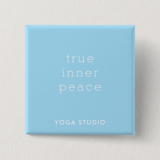 True Inner Peace Yoga Studio Promotion Button (Vorderseite)
