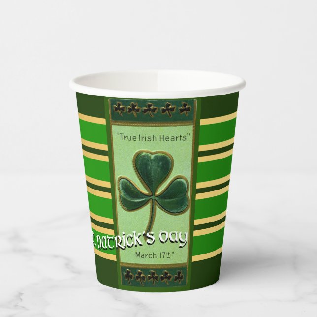 True Irish Heart St Patrick's Day PPC01 Pappbecher (Links)