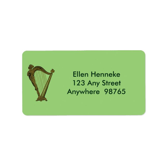 True Irish Hearts Adressaufkleber (Vorne)