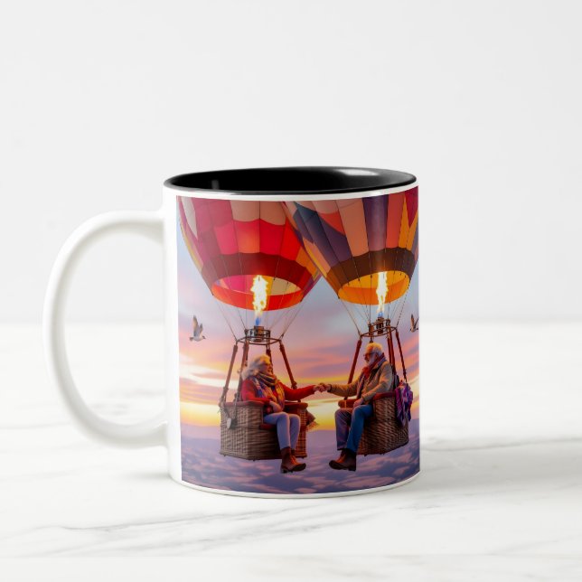 True Love Adventure's Hot Air Ballon Coffee Tasse (Links)