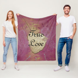 True Love Angel Wedding Fleecedecke