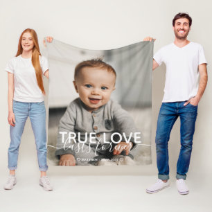 True Love Baby Foto Fleece Blanket