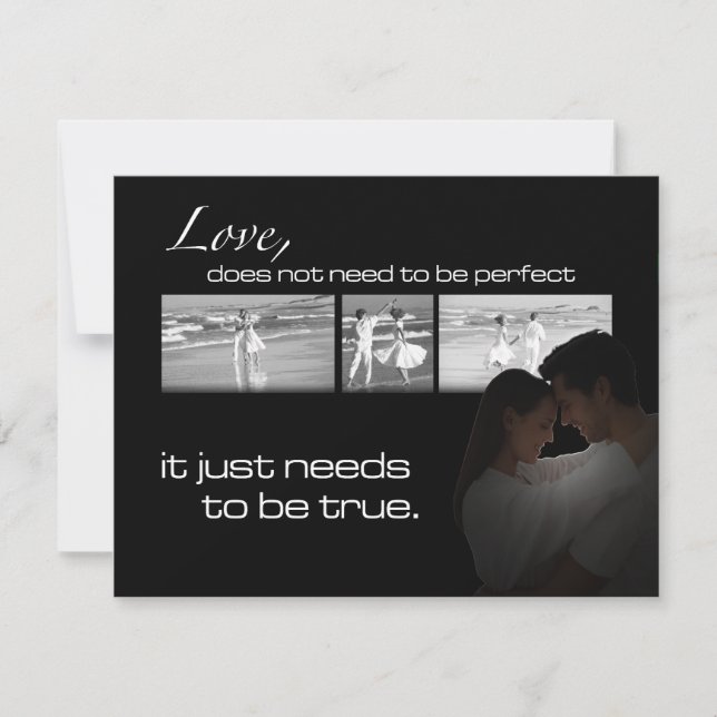 True Love Cards RSVP Karte (Vorderseite)