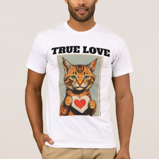  TRUE LOVE CAT VALENTINE'S DAY T-SHIRT