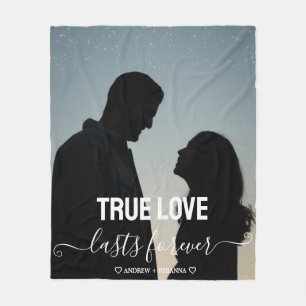True Love Couple Foto Fleece Blanket