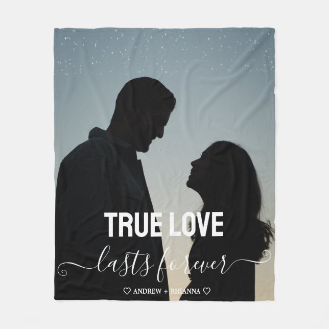 True Love Couple Foto Fleece Blanket (Vorderseite)