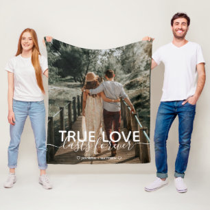 True Love Couple Foto Fleecedecke