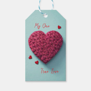 True Love Flower Herz - Geschenkanhänger