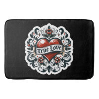 True Love Heart Tattoo Sticker Style Artistic