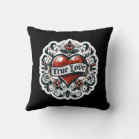 True Love Heart Tattoo Sticker Style Artistic