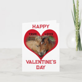 True Love Horses Red Conversation Heart Valentine