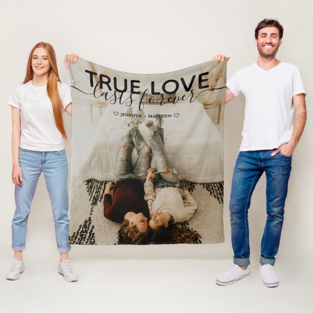 True Love Niedlich Couple Foto Fleecedecke (Beispiel)