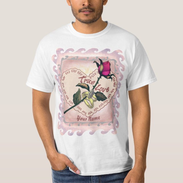 True Love Rose Herzlich Willkommen bei benutzerdef T-Shirt (Vorderseite)