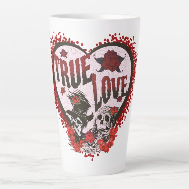 True Love Skull Couple Milchtasse (Vorderseite)