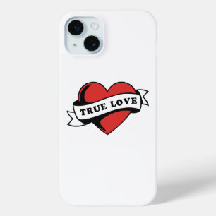 True Love Tattoo Heart   Klassisches Romandesign Case-Mate iPhone Hülle