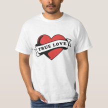 True Love Tattoo Heart | Klassisches Romandesign
