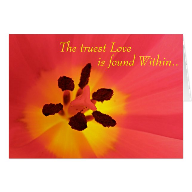 True Love Tulip Card (Vorderseite (Horizontal))