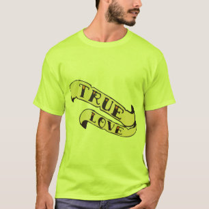 True Love Zitat Banderole School T-Shirt