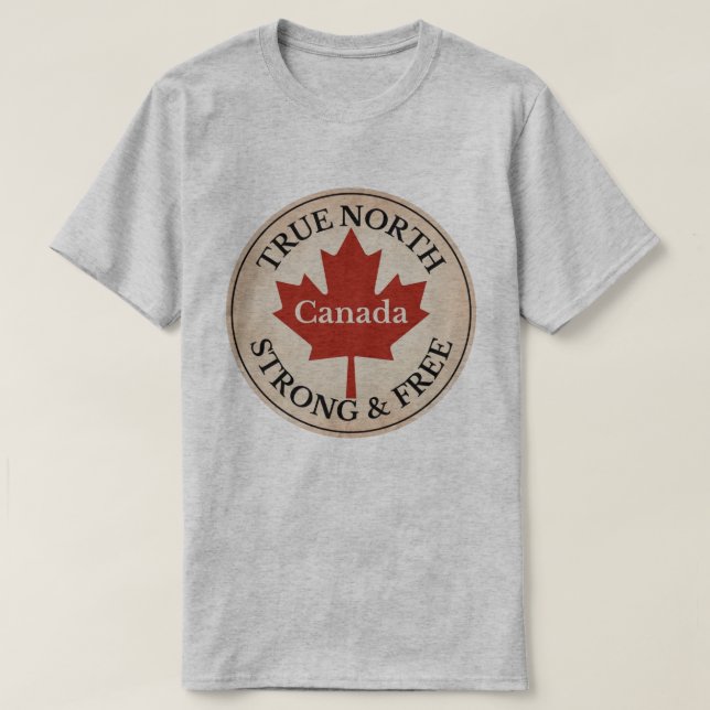 True North Strong und Free T-Shirt (Design vorne)