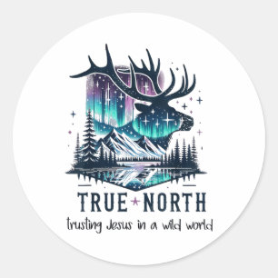 True North Vbs 2025 Jesus im Dschungel vertrauen C Runder Aufkleber