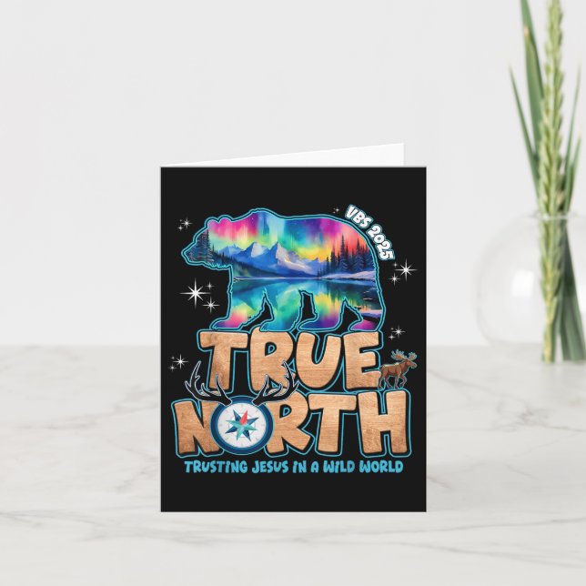 True North Vbs 2025 Trusting Jesus Wilderness Chri Karte (Vorderseite)