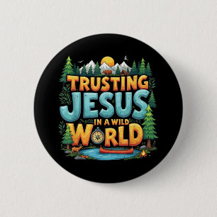 True North Vbs 2025 Vertrauen in Jesus Camp Christ Button