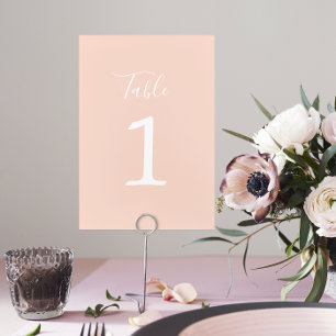 True Simplicity 1 Hochzeits-Tischnummer Tischnummer