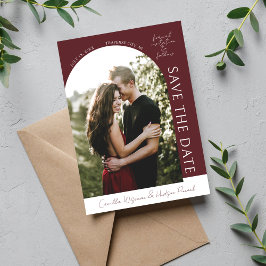 True Simplicity 4 | Tiefes Burgund | Save The Date