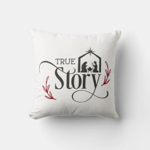 True Story Nativity Pillow Kissen
