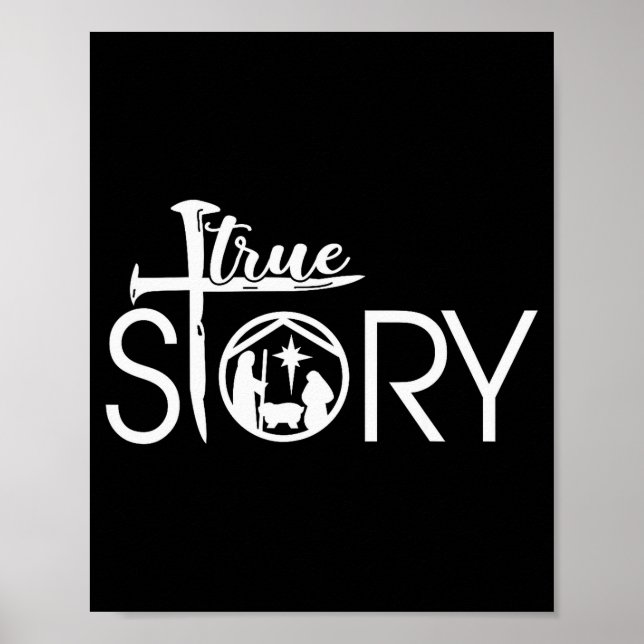 True Story Of Jesus Birth Christmas Nativity Chris Poster (Vorne)