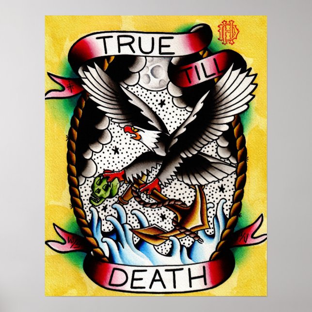 True Till Death Print Poster (Vorne)