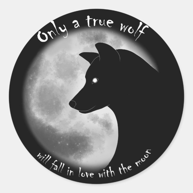 True Wolf Sticker (Vorderseite)