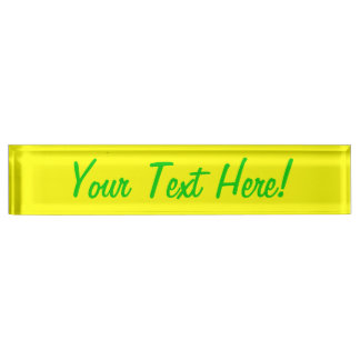 True Yellow Fluo Color Delight Ready to Customizin Namensplakette