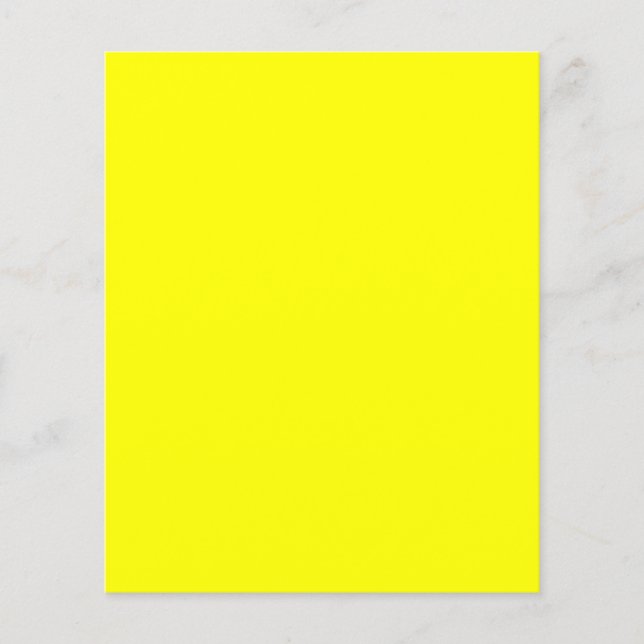 True Yellow Fluo Freude an der Anpassung Flyer (Vorne)