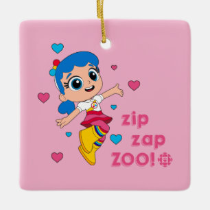 True - Zip Zap Zoo Keramikornament