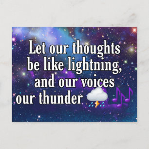 Truer Words Postkarte