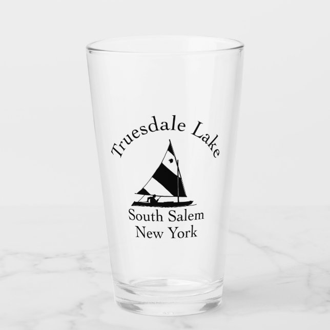 Truesdale Lake Sailboat Tumbler Glass (Vorderseite)