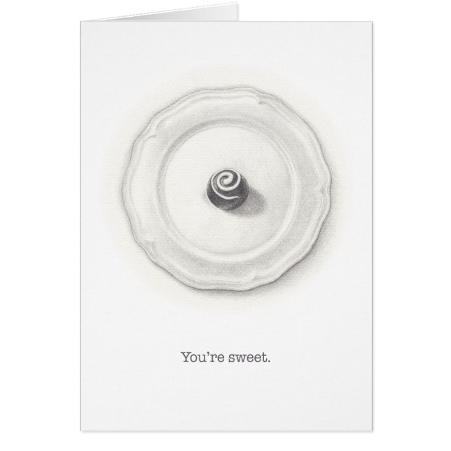 Trüffel auf einer Abbildung mit einem Bleistift (Vorne)