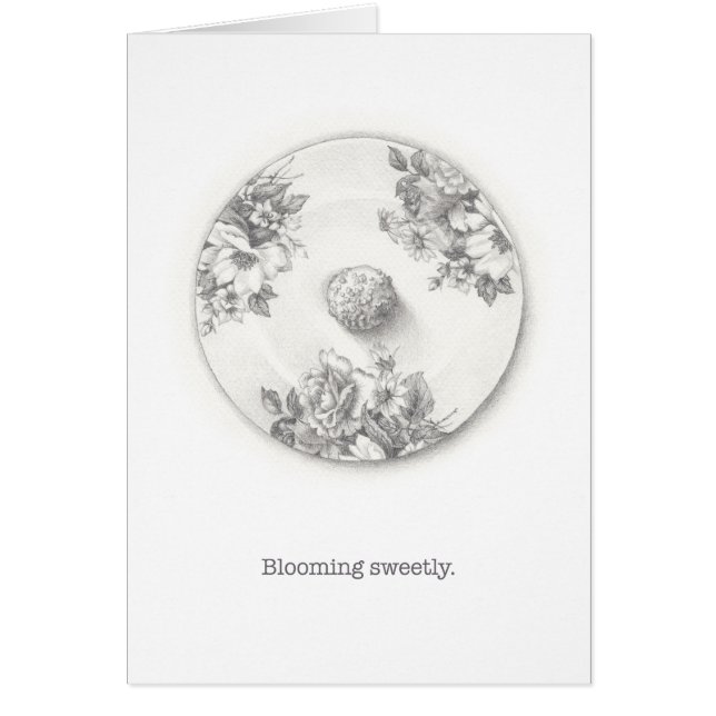 Trüffel auf einer Abbildung mit einem Bleistift (Vorne)