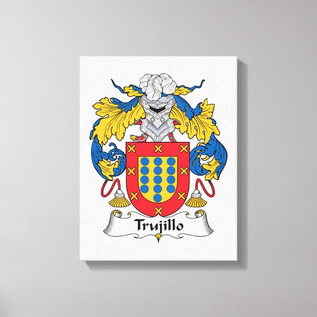Trujillo Familienwappen Leinwanddruck (Vorderseite)