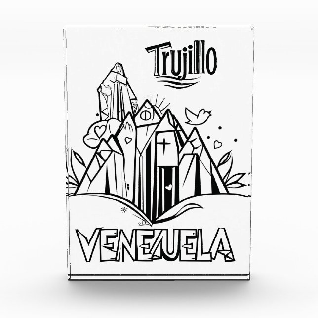Trujillo Venezuela diseño artístico | Virgen paz Fotoblock (Vorderseite)