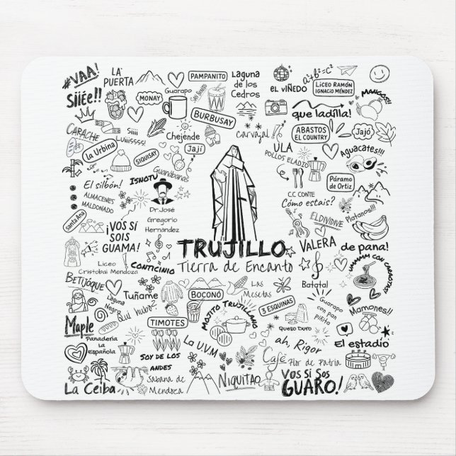Trujillo Venezuela Tierra de Encanto – Orgullo Ve Mousepad (Vorne)