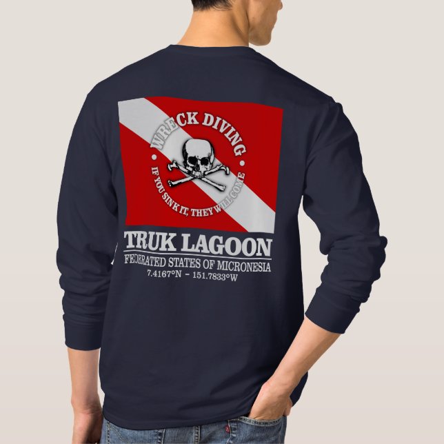 Truk Lagoon (beste Wracks) T-Shirt (Rückseite)