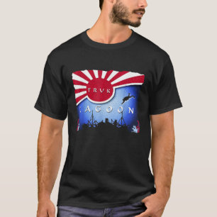 Truk Lagoon Japan Flag Wreck Dive Scuba Diving T S T-Shirt